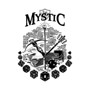 RPG Class Series: Mystic - Black Version T-Shirt