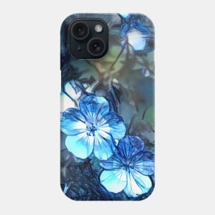 Blue Dream Geraniums Phone Case