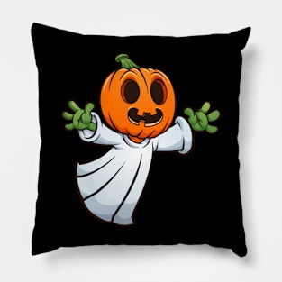 Halloween pumpkin ghost Pillow