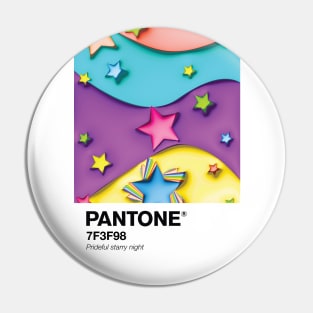 Pantone Pride Stars portrait Pin