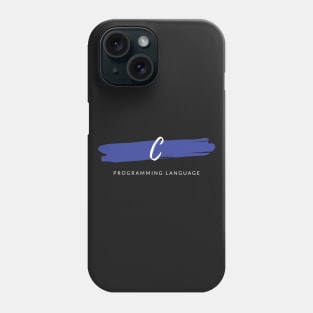 C Programming Language Paint Smear Phone Case