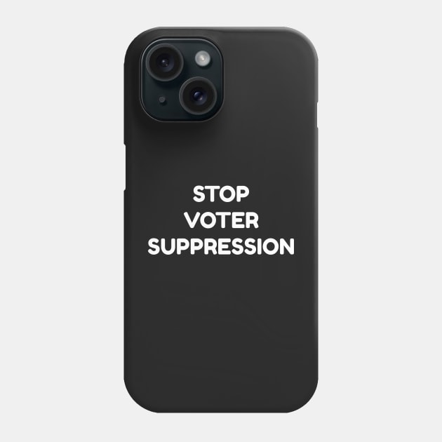 Stop Voter Suppression Georgia Election Law Phone Case by starnish