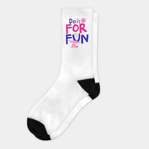 Do it For Fun V2 Socks by TEENIE DESIGN