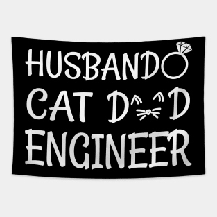 cat dad engineer Tapestry