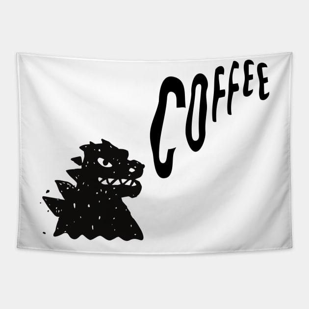 Coffee Monster Tapestry by Alex