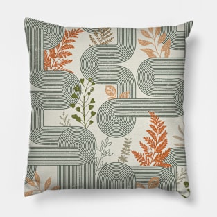 Grasses and a striped maze. Pillow