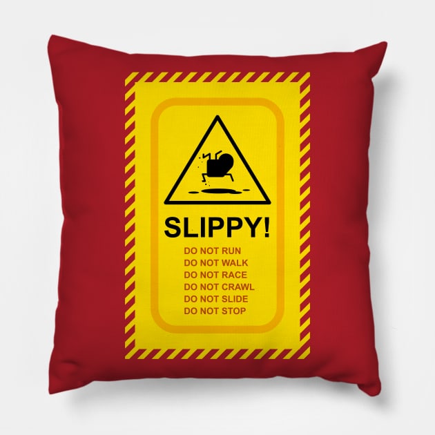 Slippy Sign - Amazing World of Gumball Pillow by Roufxis