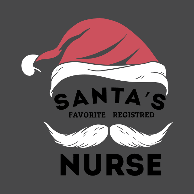 Santa's Favorite Registered Nurse Christmas, Perfect family nurse gift idea by yassinebd