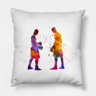 watercolor boxer Pillow