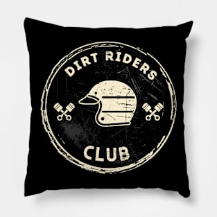 Dirt Riders Club (white) Pillow