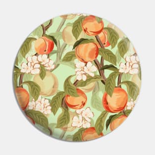 Peach Pattern Art Pin