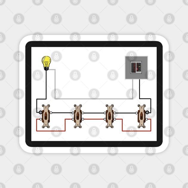 4-Way Switch Diagram Line Load Separate Switch Boxes Magnet by MVdirector