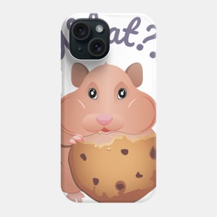 hamster eating cookies Phone Case