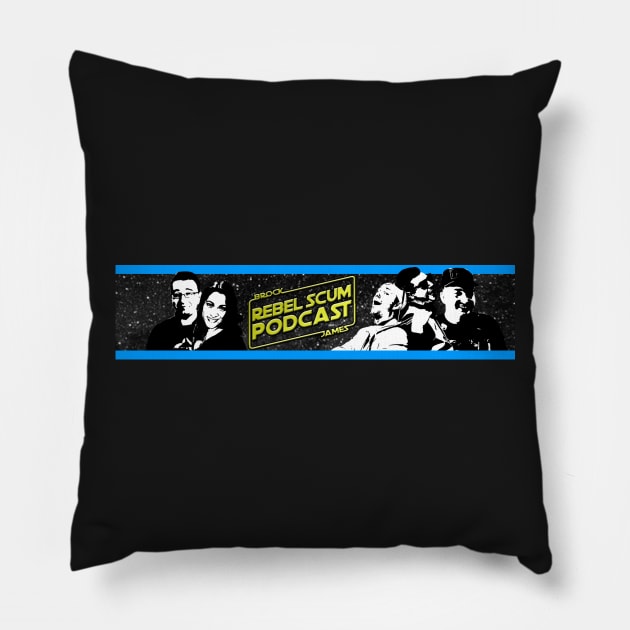 The Rebel Scum Podcast Crew Pillow by Rebel Scum Podcast