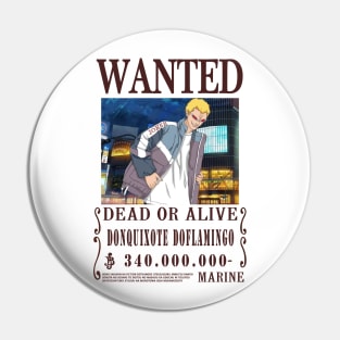 Doflamingo One Piece Wanted Pin