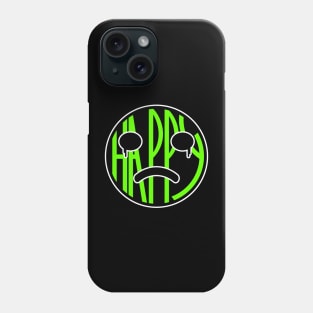 Happy fake crying green tshirt Phone Case