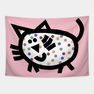 A Spotty Chubby Cat Tapestry