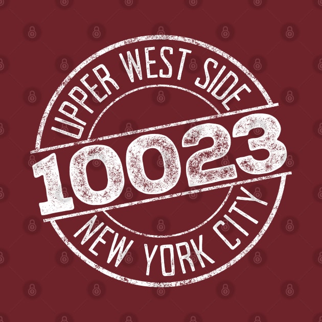 Upper West Side 10023 (White print) by UselessRob