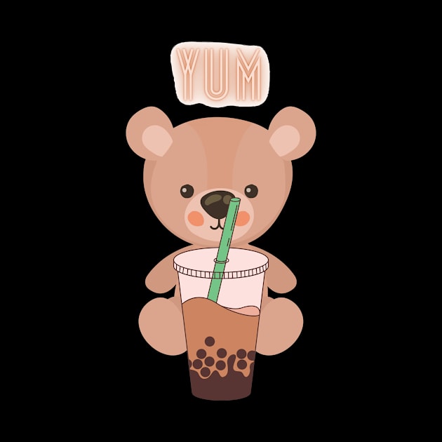 Bubble Tea Bear by Rowalyn Keith