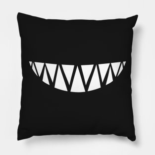 MADNESS || WHITE SHARK JAW TEETH GRILLZ Pillow