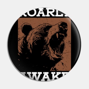 Roarly Awake - Grizzly Bear Pin