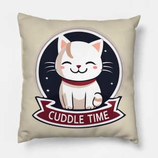 Cuddle Time Cute Cat Lovers Pillow