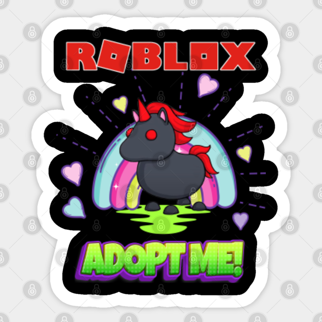 Roblox Adopt Me Evil Unicorn Roblox Sticker Teepublic - roblox adopt me evil unicorn