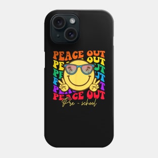 Peace Out Preschool Graduation Kids Smile Face Phone Case