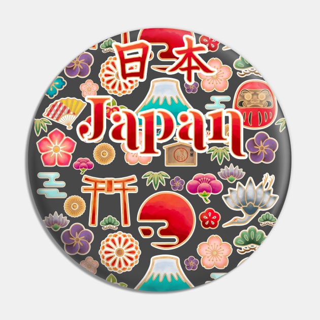 Nihon Kuni - another plethora of Japanese motifs in watercolor style Pin by SamInJapan