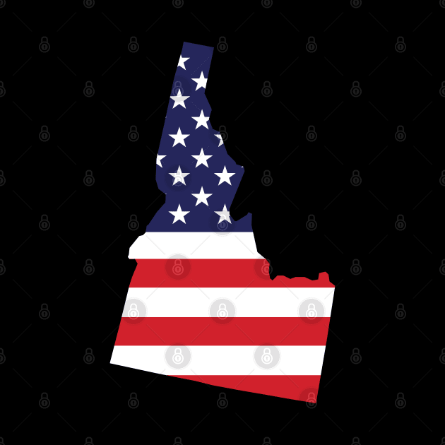 Idaho State Shape Flag Background by anonopinion