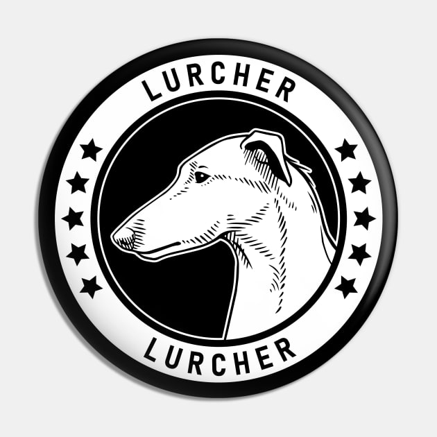 Lurcher Fan Gift Pin by millersye