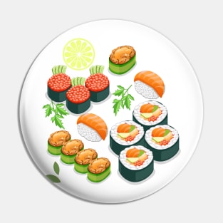 Cute Kawaii Sushi Pack Pin