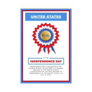 Independence Day - United States - For 4th of july - Print Design Poster - 1706201 T-Shirt