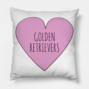 Love Golden Retriever Pillow