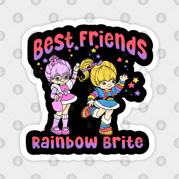 Best Friends Forever Magnet by littlepdraws