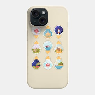 bulbs landscape Phone Case