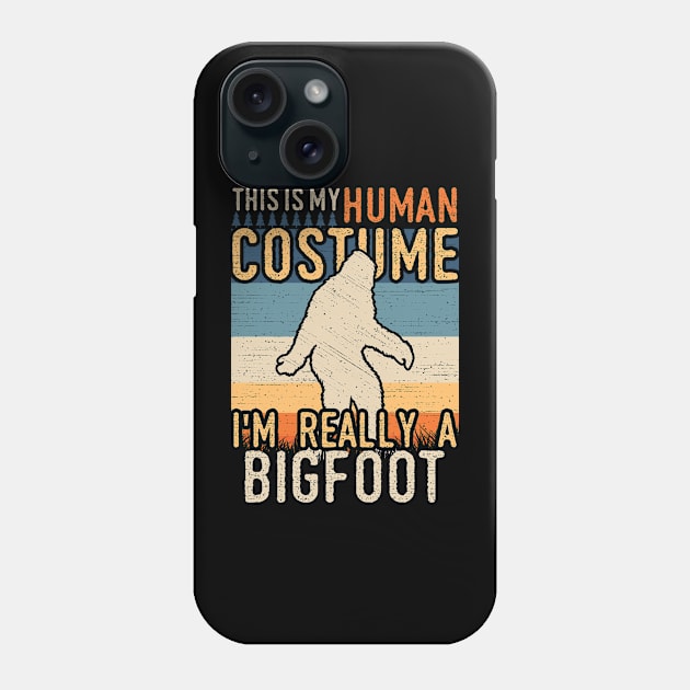 Retro Bigfoot Quote Phone Case by Tesszero