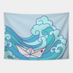 LOVE OCEAN Tapestry