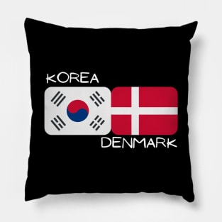 Korean Danish - Korea, Denmark Pillow