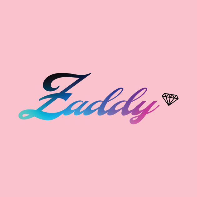 Sexy Zaddy in Cursive with a Fabulous Diamond by magentasponge