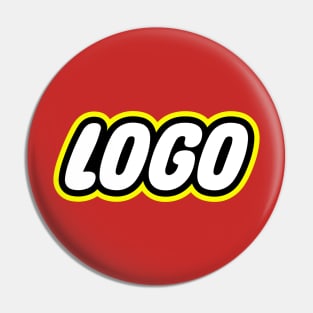 LOGO - Funny Building Blocks Parody Pin