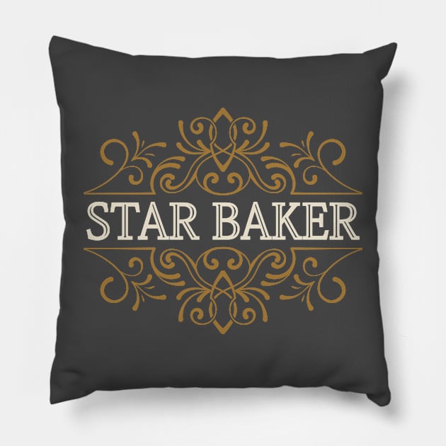 Star baker. Great gift for  baking lover. Pillow by lakokakr