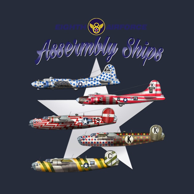 8th Airforce AssemBly Ships by Spyinthesky