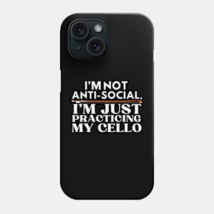 Practicing My Cello Phone Case