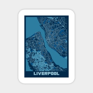 Liverpool - United Kingdom Peace City Map Magnet