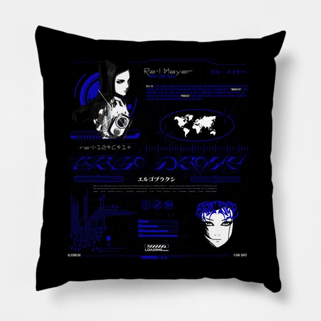 ERGO PROXY RE-L Pillow by BLXDWEAR