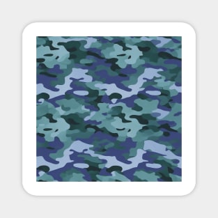 SOFT GREEN AND BLUE CAMOUFLAGE DESIGN, IPHONE CASE AND MORE Magnet