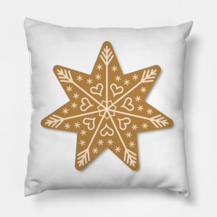 Cute Christmas Cookie Star Pillow