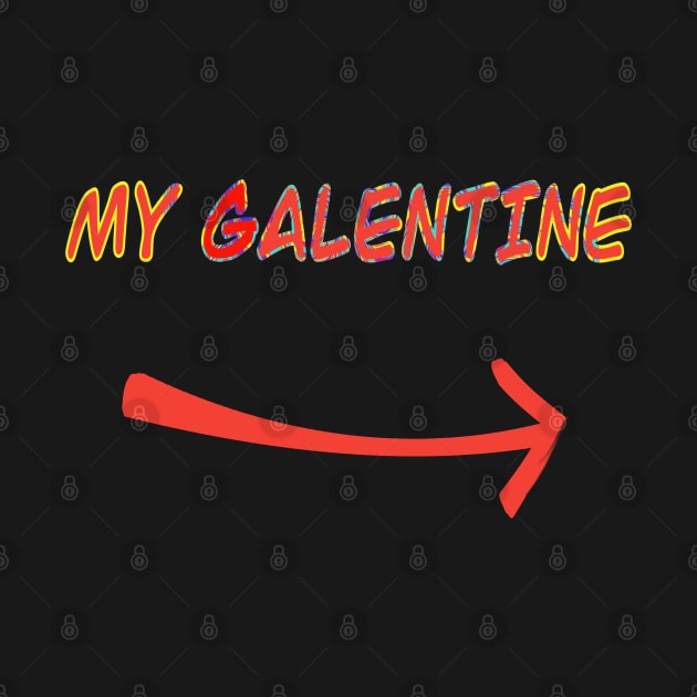 Galentines day and Valentine’s Day simple arrow by sailorsam1805