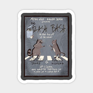 Roller Derby Raccoons vs. Cats Magnet